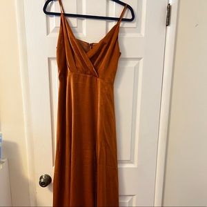 Lulus burnt orange maxi dress